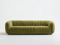 3 Sitzer Sofas Samtstoff 240 x 100 x 75 cm - Olivgrün - Modernes Design
